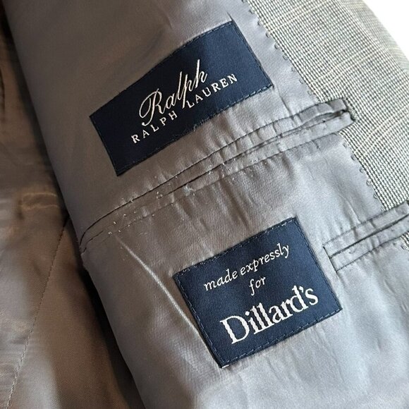 Ralph Lauren Blue Label Button-Down Blazer Jacket Sport Coat Plaid Size 48L Mens - Picture 6 of 11